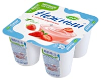 CAMPINA Продукт йогуртный пастеризованный с соком клубники Нежный
