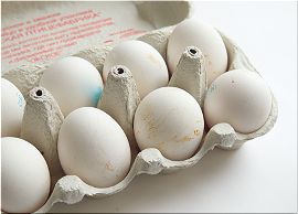 Тест куриных яиц. Грязные яйца