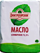 Дмитрогорский продукт. Масло Крестьянское сладко-сливочное, 72.5%, 180 г